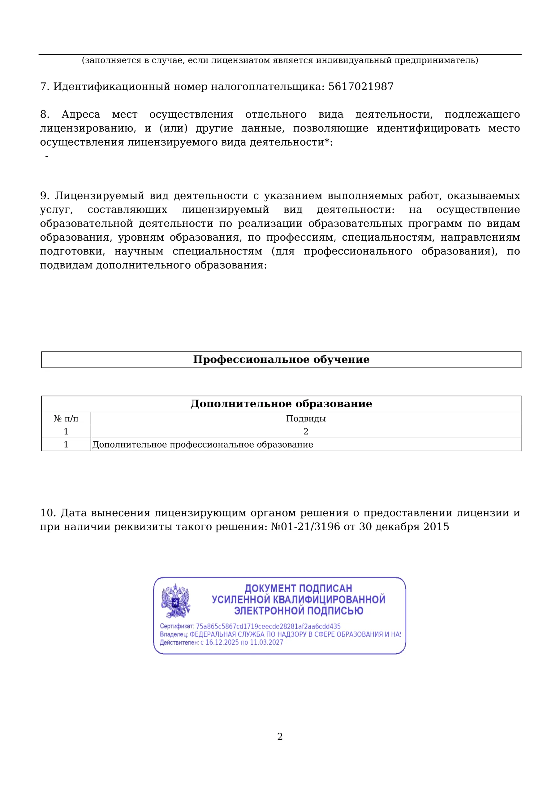 Лицензия (страница 2)